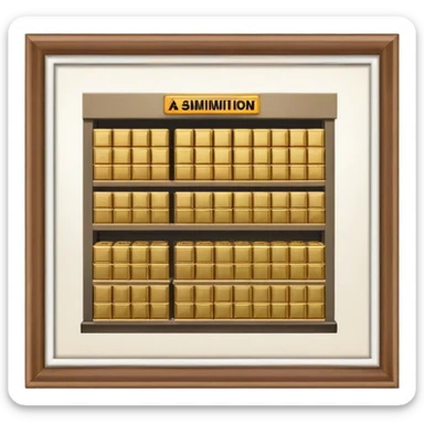 a warehouse with ammunition sticker