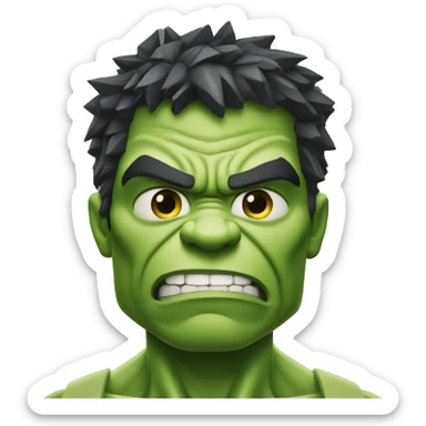 Hulk enfadado sticker