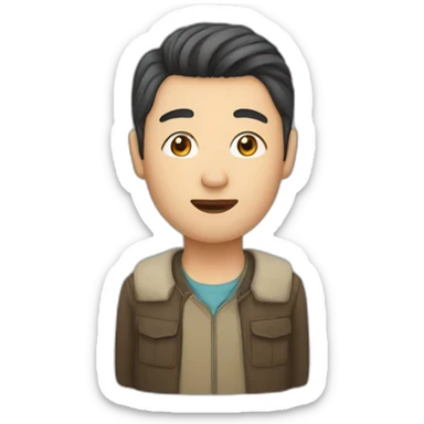 Human, Kazakh, man sticker