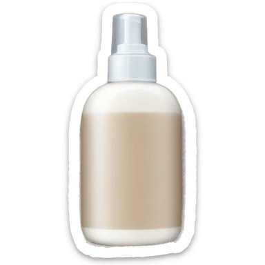 hair mousse in a faceless bottle sticker
