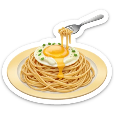 anime gothic carbonara spaghetti sticker