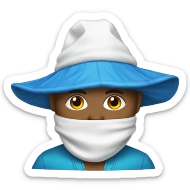 Delfín con toalla en la cintura  sticker