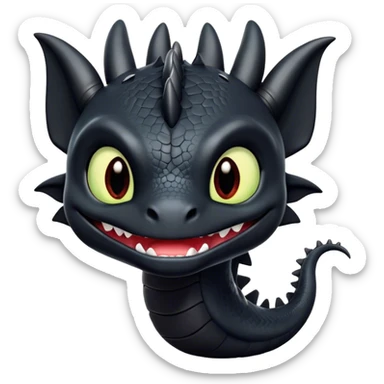 How to train your dragon toothless sticker