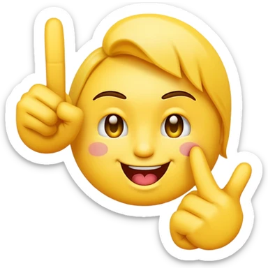 Winking face with middle finger sticker