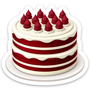 Red velvet cake sticker