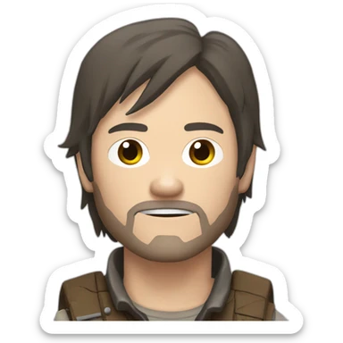 Daryl Dixon the walking dead sticker