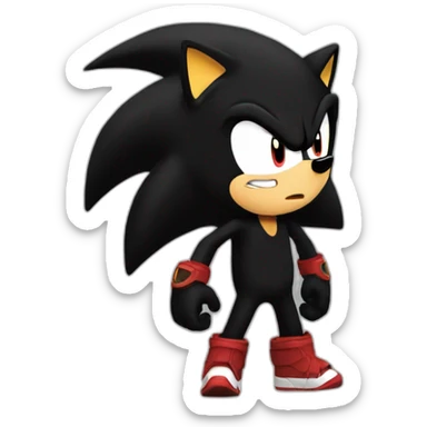 shadow the hedgehog crying with amy sticker