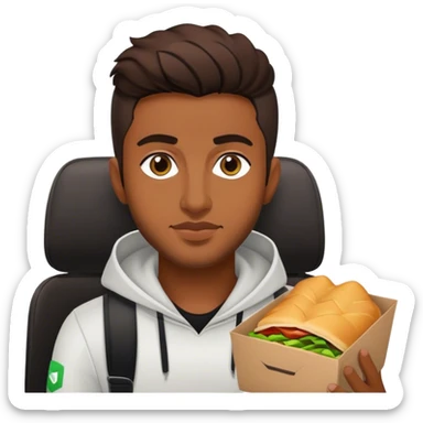 Amir uber eats driver sticker