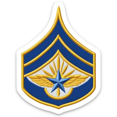 AFJROTC Cadet Airman rank insignia sticker