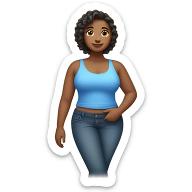 thick girl sticker