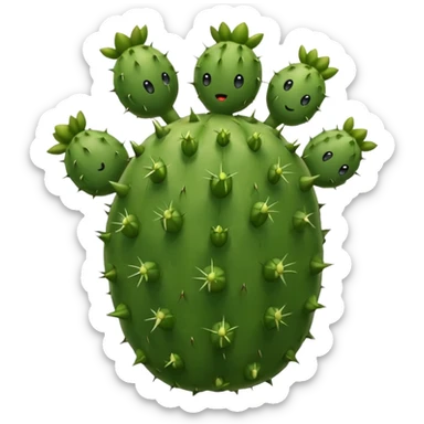 nopal sin espinas, cocido sticker