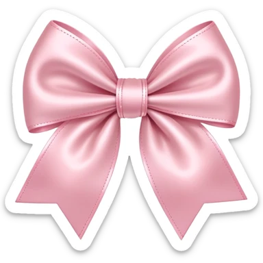 Baby pink bow sticker