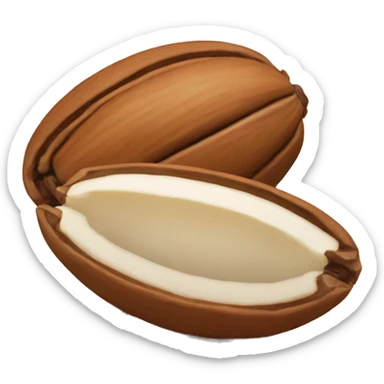 One pecan nut sticker