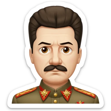 Joseph stalin is sad sticker