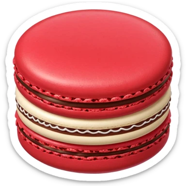 Le Durée Paris macaron red chocolate sticker