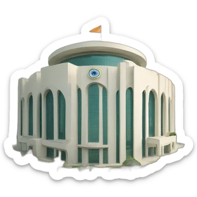 new lok sabha building Delhi India sticker