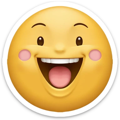 new laugh emoji, full belly laughing, 🤣 sticker