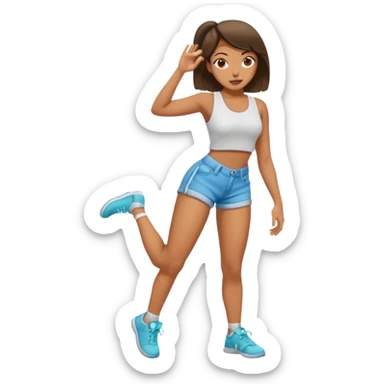 Girl twerking sticker