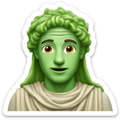 hummus green god sticker