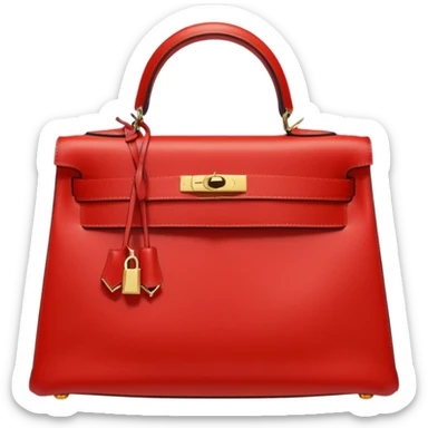 hermes kelly bag bright red sticker