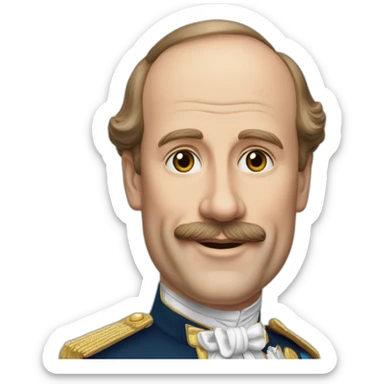 prince albert 2 de monaco à pied sticker