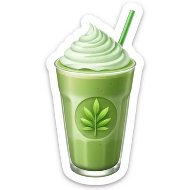 ice matcha latte sticker