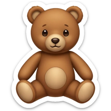 Brow Teddy bear sticker