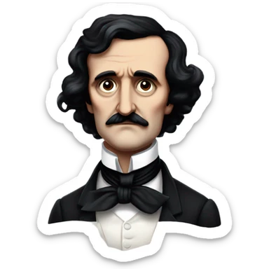 Edgar Allen Poe sticker