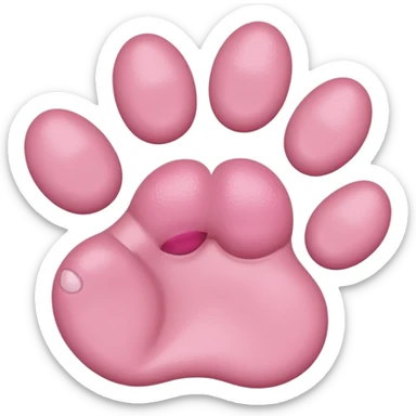 Cat paw with six toes sticker