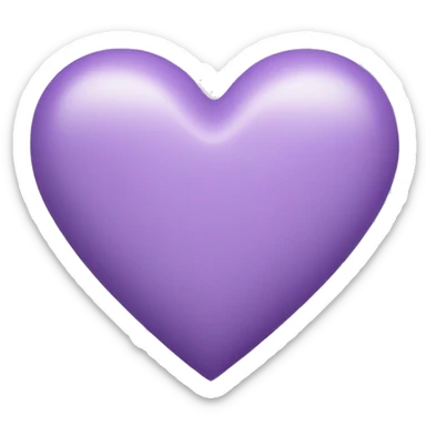 Light Purple Heart sticker