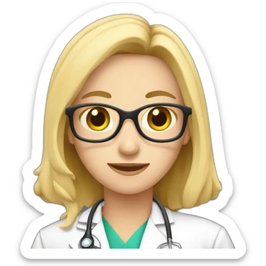 Medical students studying  sticker