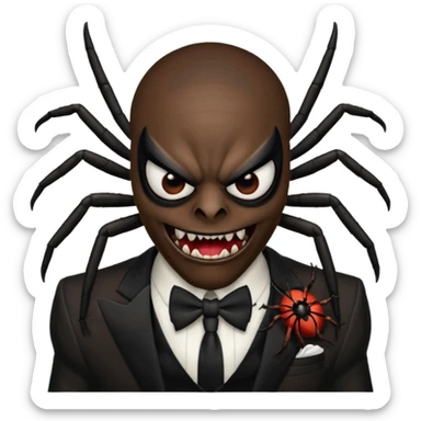 Groom spider sticker