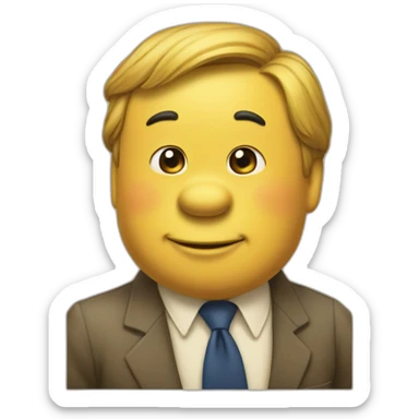 xi jinping in Winnie the Pooh wearing sticker