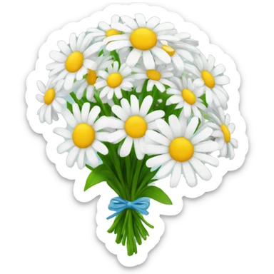 bouquet of daisies sticker