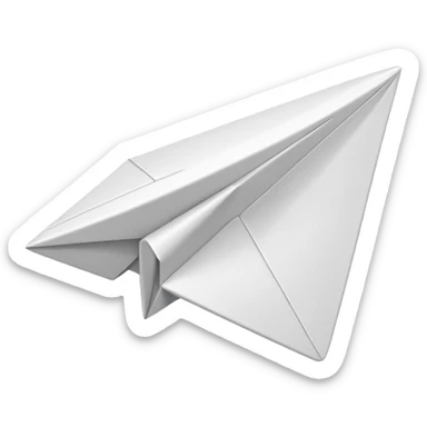 paper airplane emoji sticker