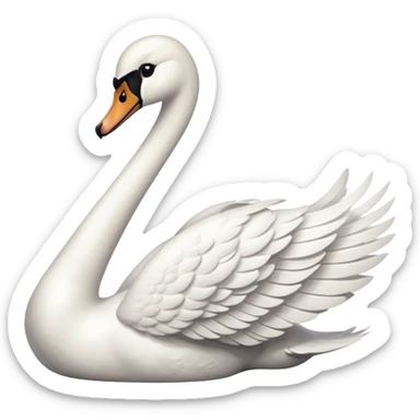 Swan sticker