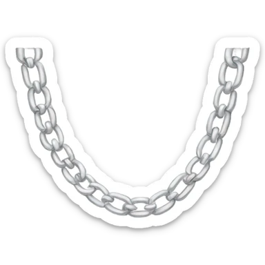 silver chain necklace  sticker