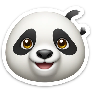 happy animal panda sticker