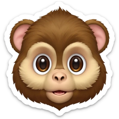 rookie monkeys puppy head sticker