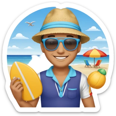 Nah çeken adam sticker