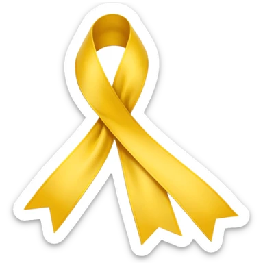 Sarı kurdele  sticker