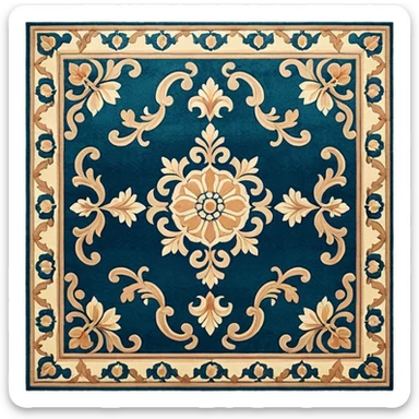 Vintage carpet sticker