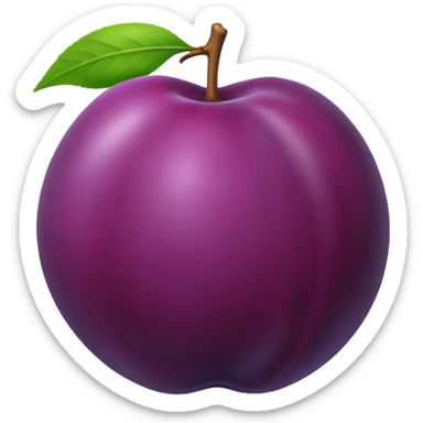Plum sticker