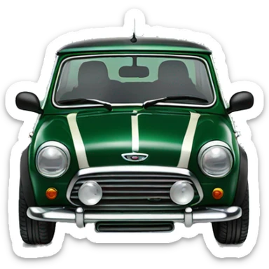  mini Cooper car dark green sticker