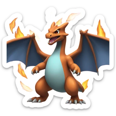Charizard pokemon emoji sticker