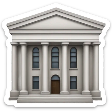 Photorealistic bank building sticker