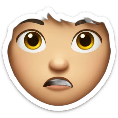 Big angry baby sticker