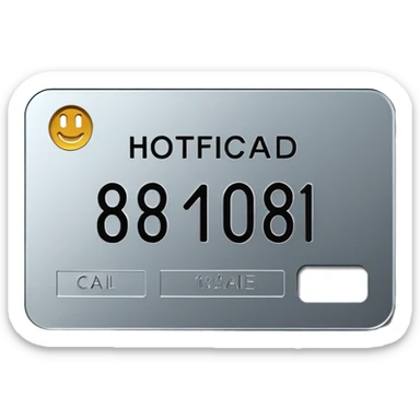 Hotel Key Card System sticker