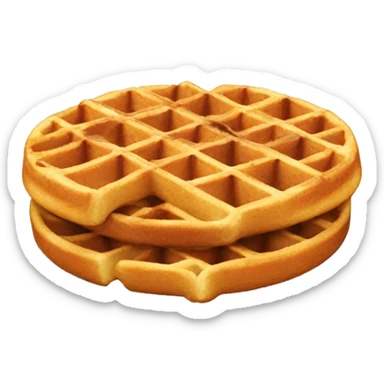 belgium waffle  sticker