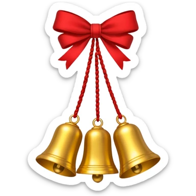Ghunghroo bells on feet red and gold small  sticker